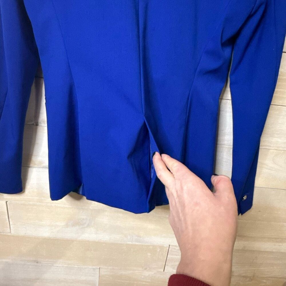 Zara Basic Royal Blue Single Button Blazer Size 4 - image 7